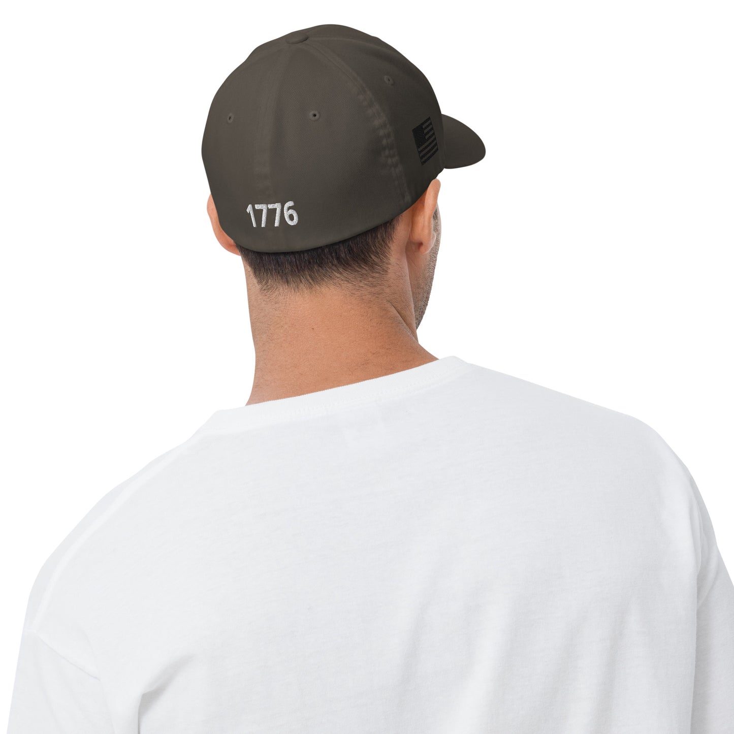 FITTED BARBER HAT (WHITE PUFF)