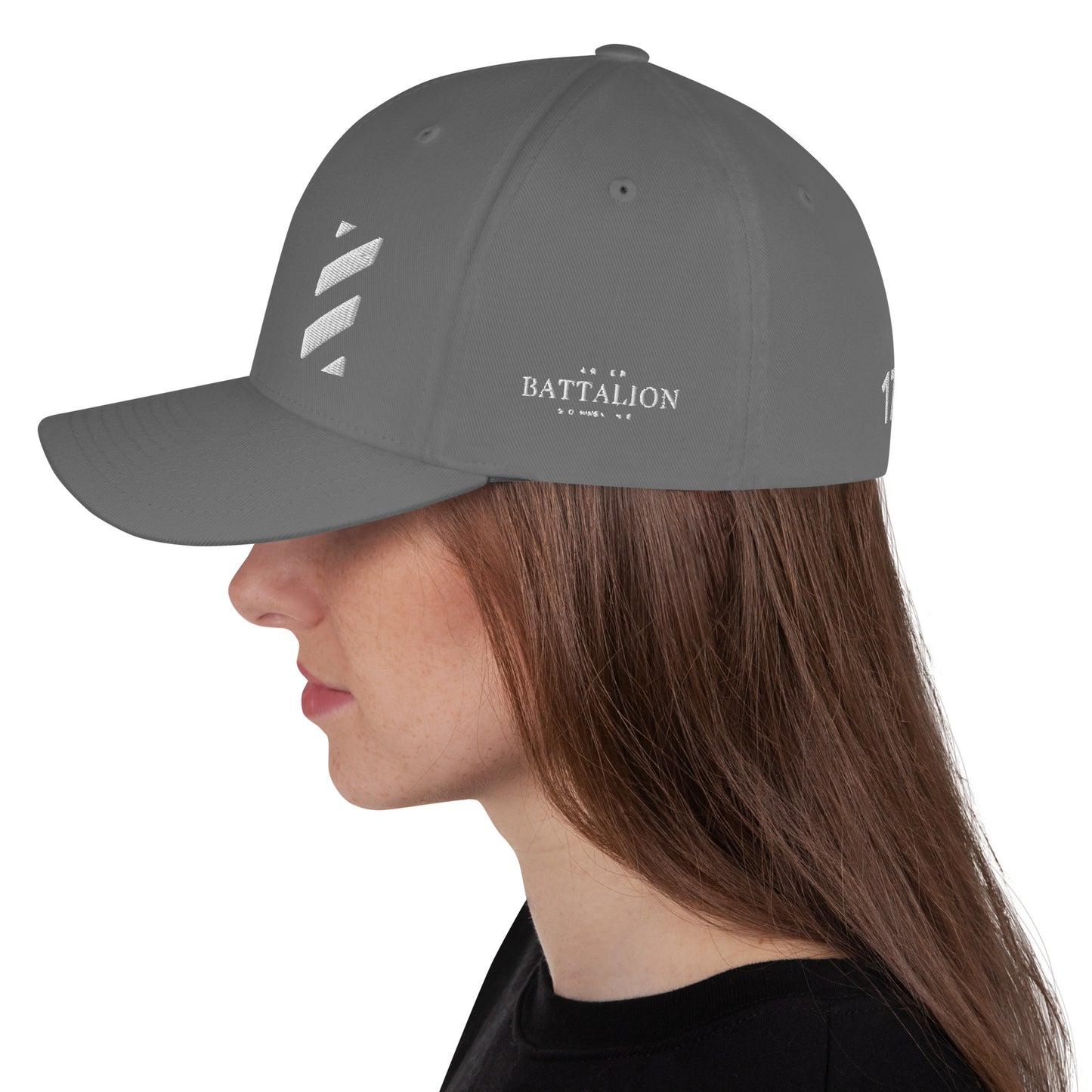 FITTED BARBER HAT (WHITE PUFF)