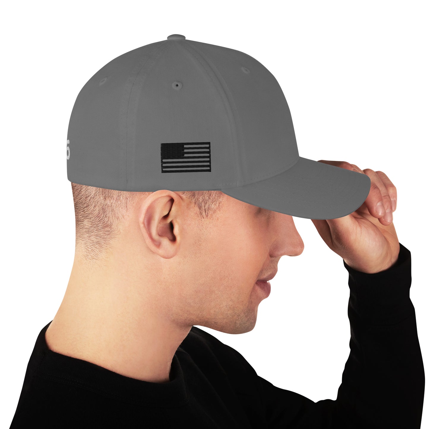 FITTED BARBER HAT (WHITE PUFF)