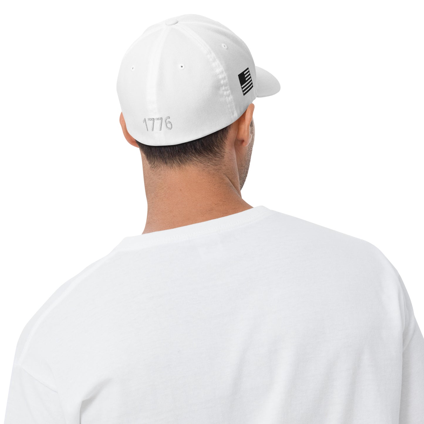 FITTED BARBER HAT (WHITE PUFF)