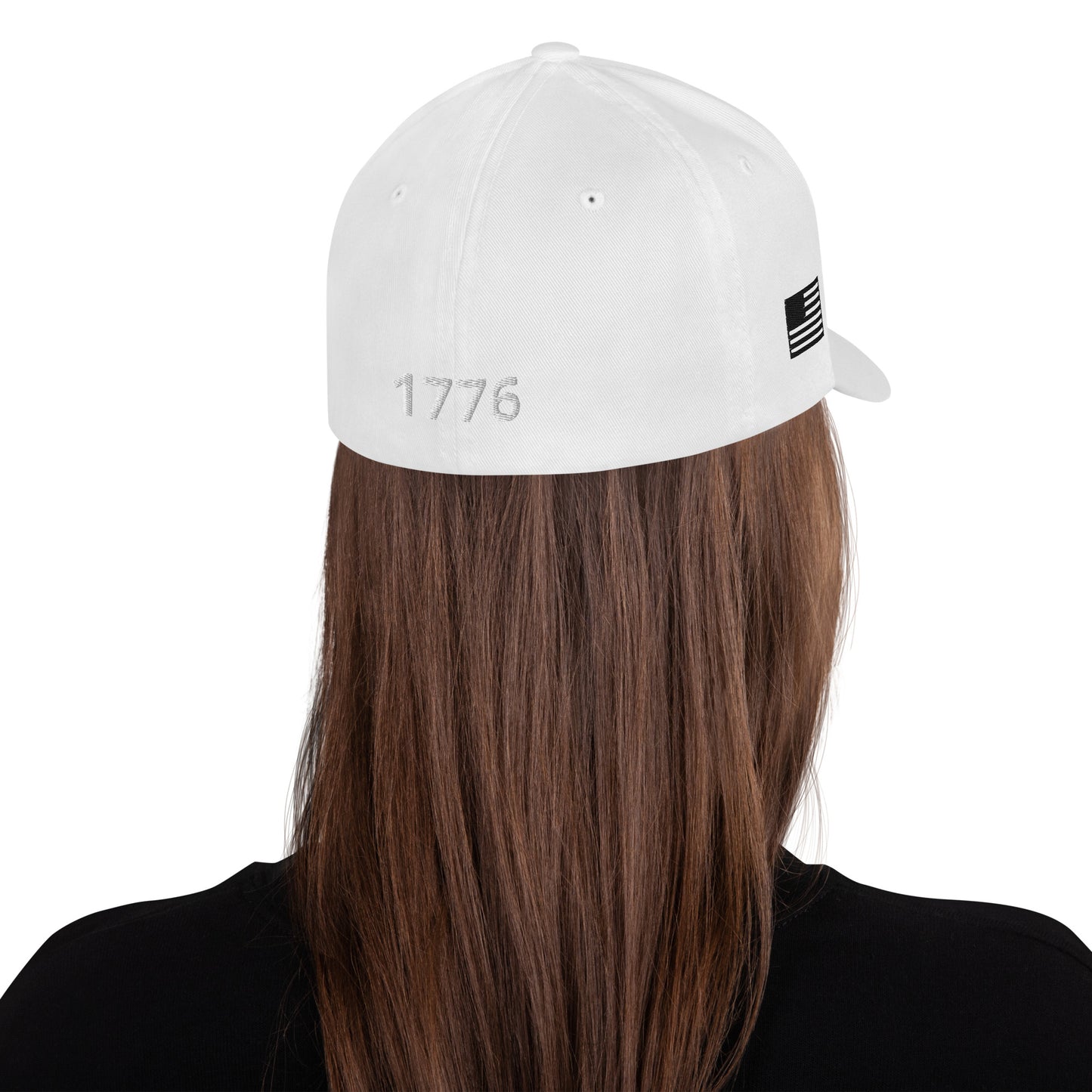 FITTED BARBER HAT (WHITE PUFF)