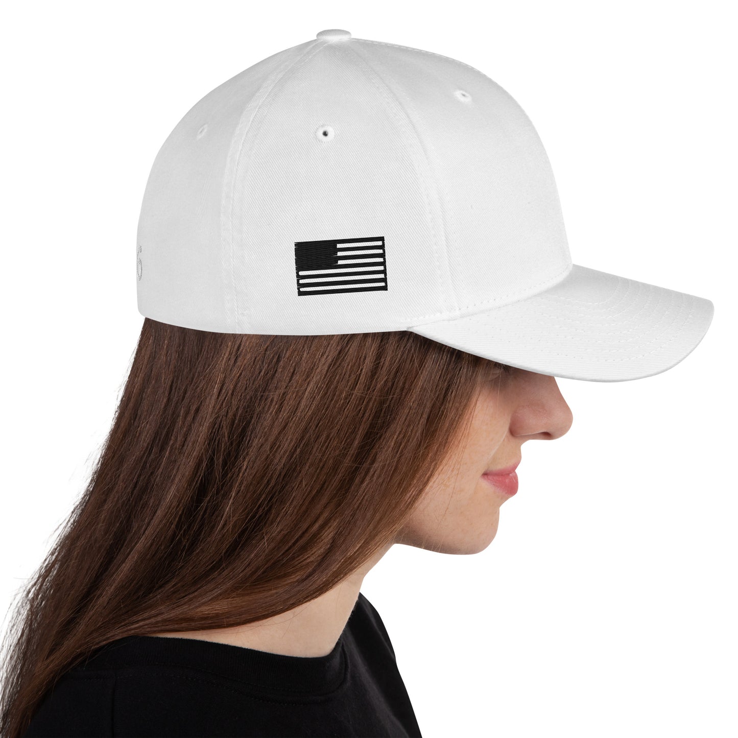 FITTED BARBER HAT (WHITE PUFF)