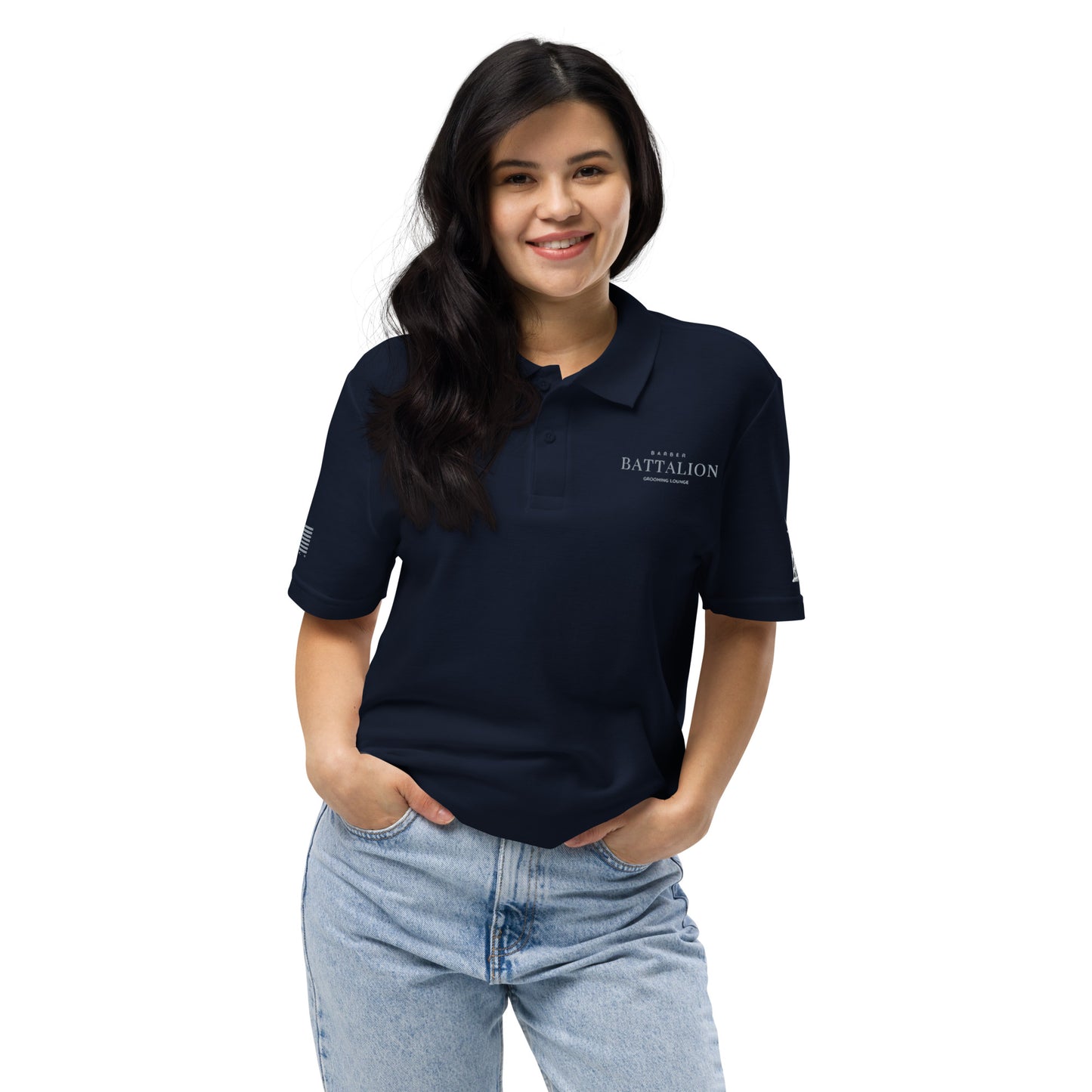 Unisex pique polo shirt